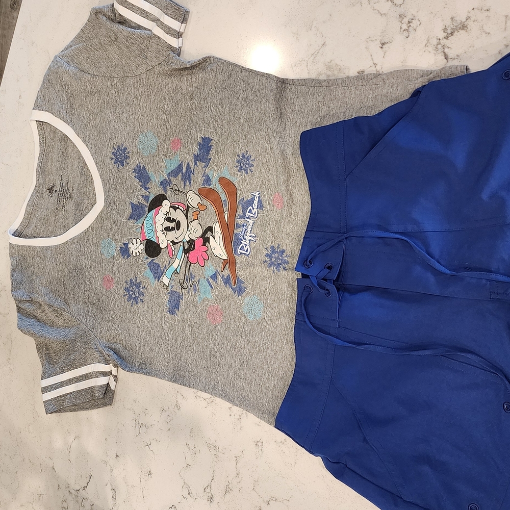 Disney Blizzar Beach Gray and Blue Minnie Mouse Set